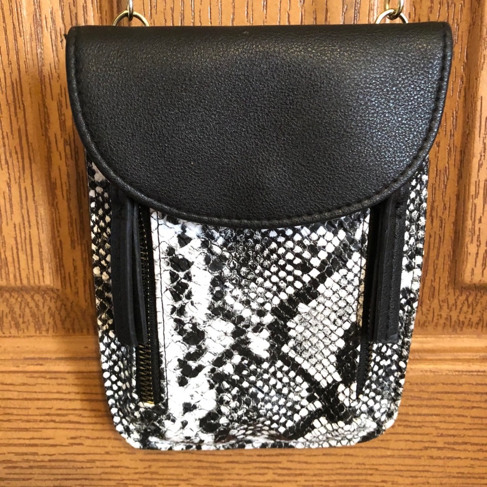 Faux Snakeskin Crossbody Phone purse